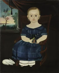 Dziecko z królikiem, 1835